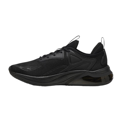 Triple Black - Back - Puma Childrens-Kids Thrill Leather Trainers
