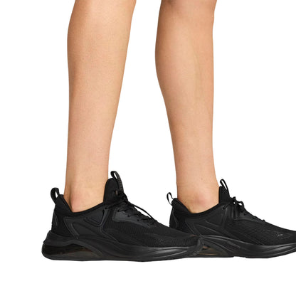 Triple Black - Lifestyle - Puma Childrens-Kids Thrill Leather Trainers
