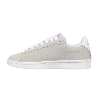 Grey-White - Back - Lonsdale Mens Kensal Leather Trainers