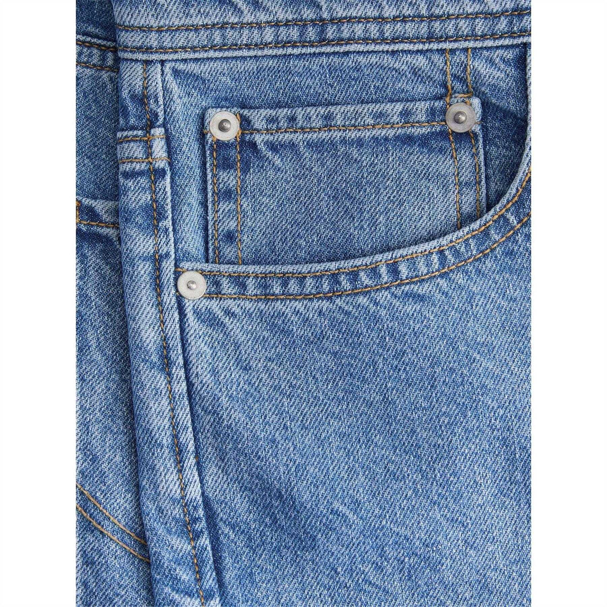Blue Denim - Side - Jack And Jones Mens Eddie Originals Denim Jeans