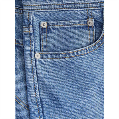Blue Denim - Side - Jack And Jones Mens Eddie Originals Denim Jeans