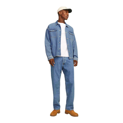 Blue Denim - Lifestyle - Jack And Jones Mens Eddie Originals Denim Jeans