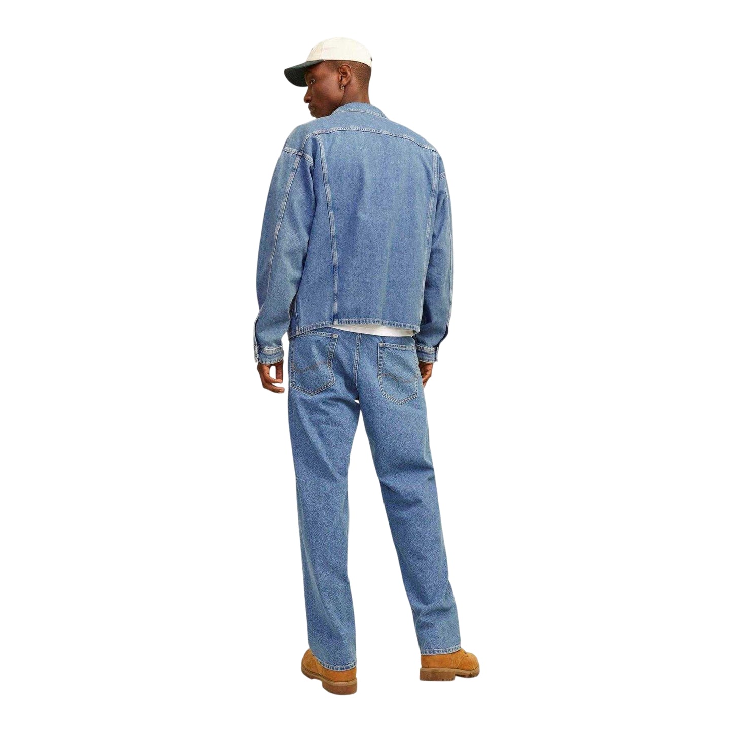 Blue Denim - Pack Shot - Jack And Jones Mens Eddie Originals Denim Jeans