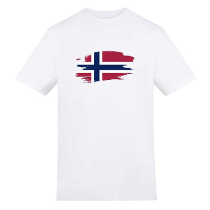 Red-White-Blue - Front - AWD Mens Norway World Cup Flag Short-Sleeved T-Shirt