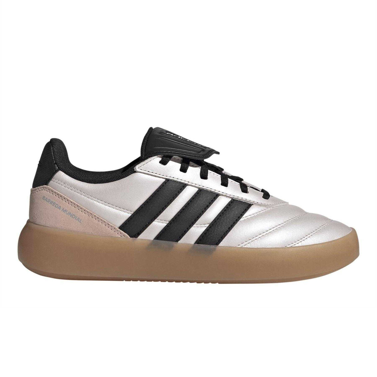 Pearl Pink - Front - Adidas Mens Mundial Suede Indoor Football Trainers