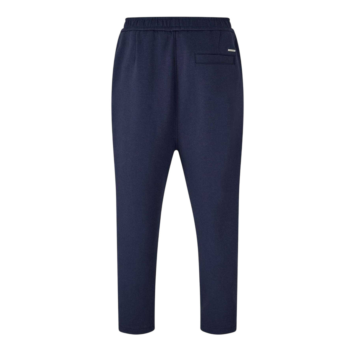 Navy - Back - Belier Mens Premium Jersey Relaxed Fit Jogging Bottoms