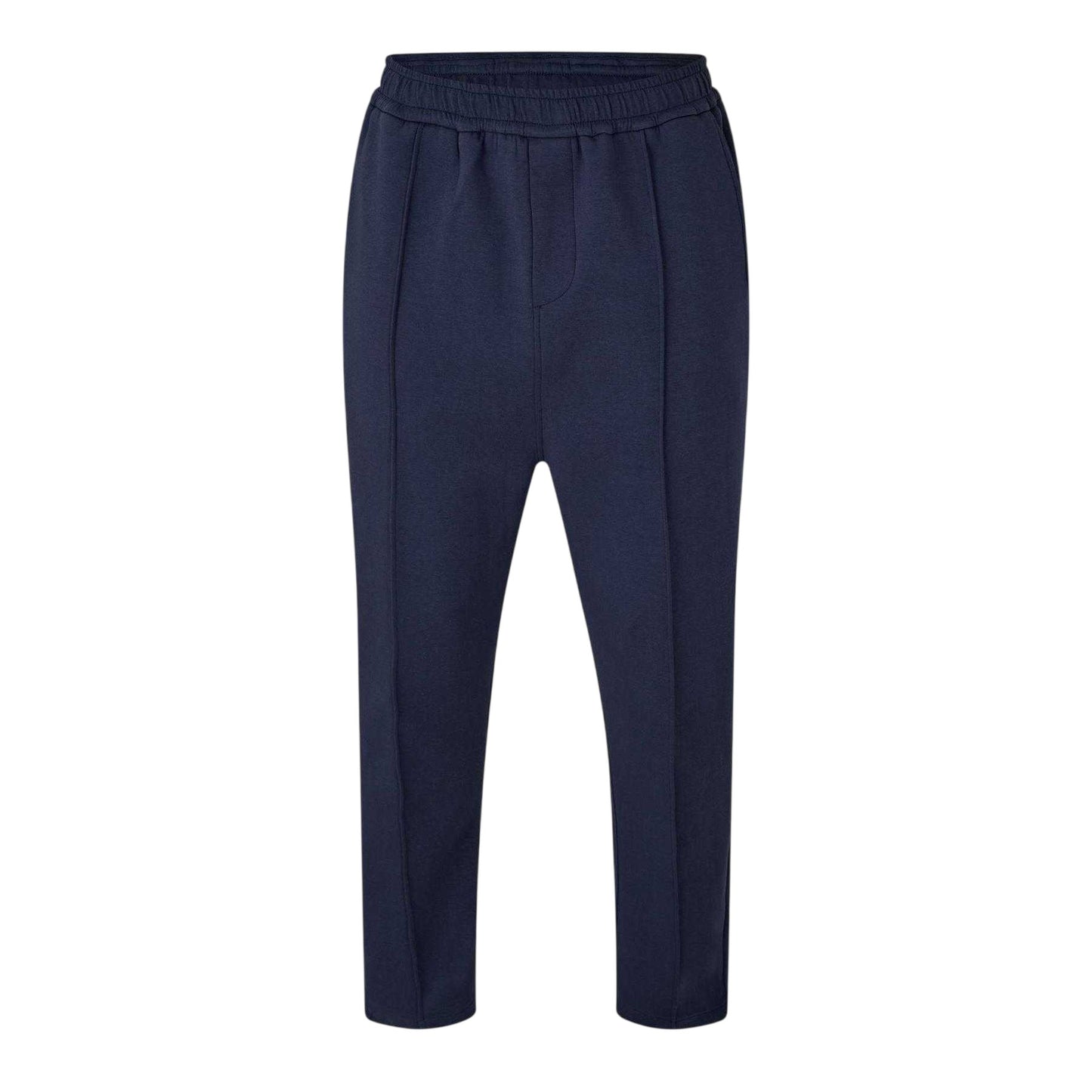 Navy - Front - Belier Mens Premium Jersey Relaxed Fit Jogging Bottoms