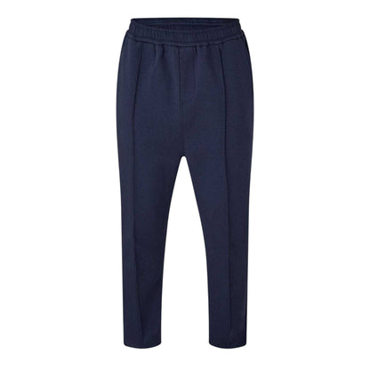 Navy - Front - Belier Mens Premium Jersey Relaxed Fit Jogging Bottoms