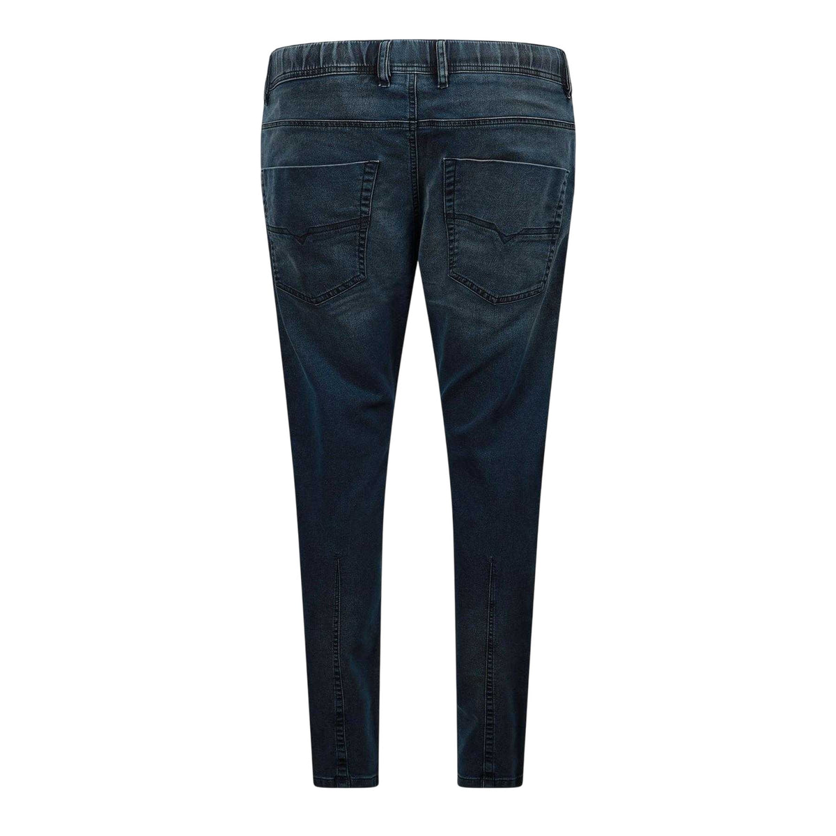 Blue Denim - Back - Diesel Mens Krooley-Ne Sweat Denim Tapered Jeans