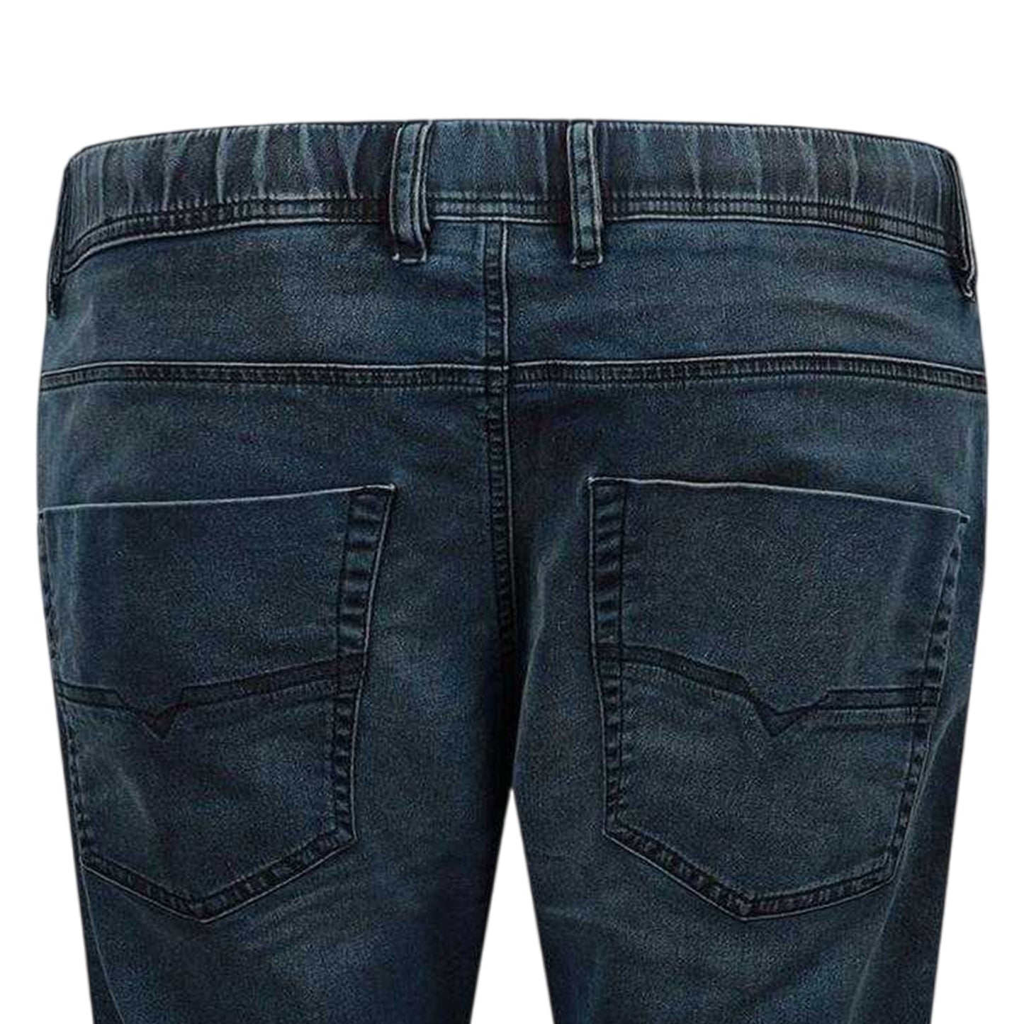Blue Denim - Lifestyle - Diesel Mens Krooley-Ne Sweat Denim Tapered Jeans
