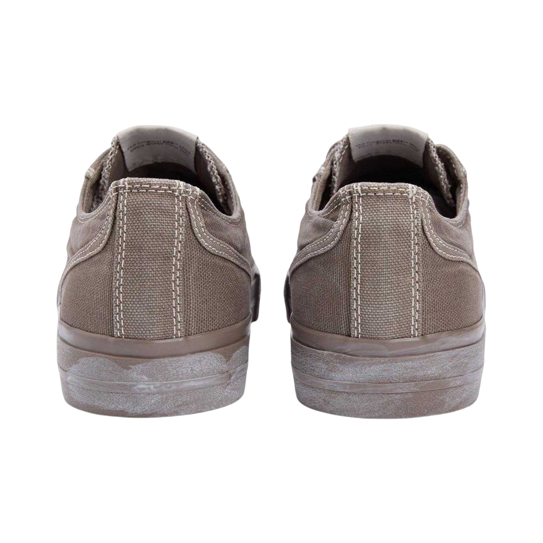 Dusty Brown - Back - Tommy Jeans Mens Court Trainers
