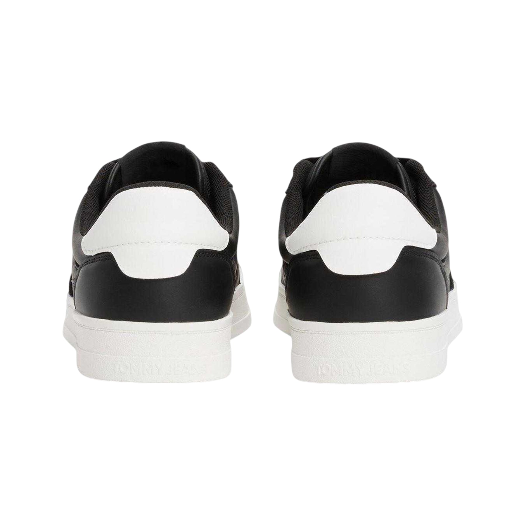 Black - Back - Tommy Jeans Mens Greenwich Leather Flat Trainers
