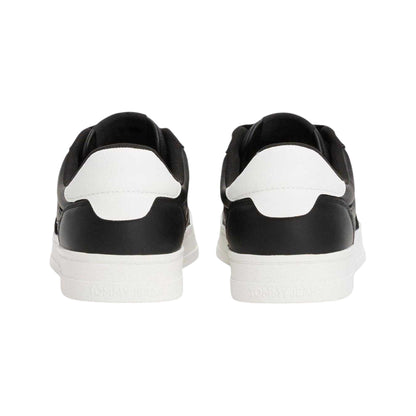 Black - Back - Tommy Jeans Mens Greenwich Leather Flat Trainers