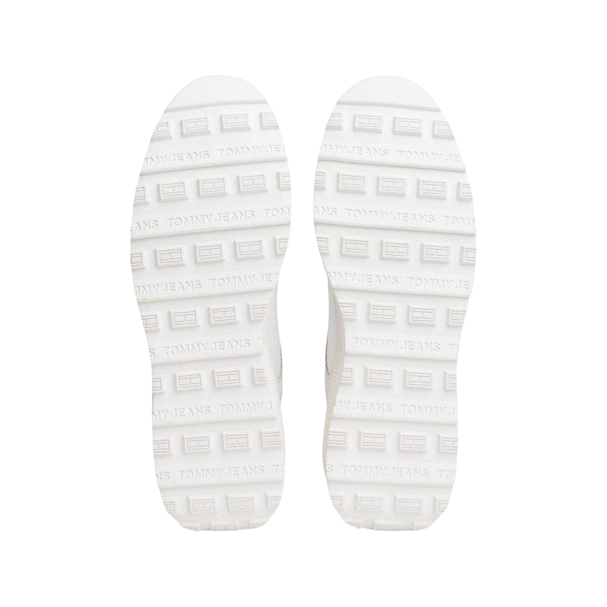 Ecru - Lifestyle - Tommy Jeans Mens Greenwich Leather Flat Trainers