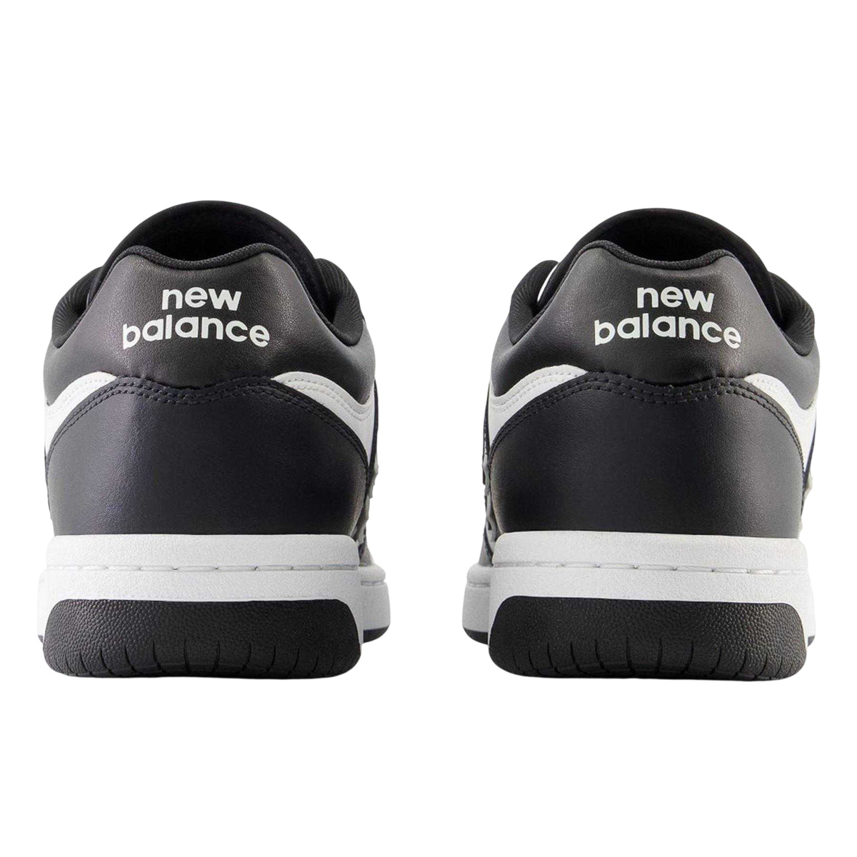 Black-White - Back - New Balance Mens 480 Leather Trainers