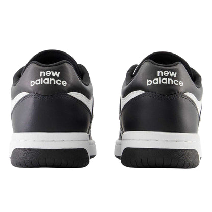Black-White - Back - New Balance Mens 480 Leather Trainers