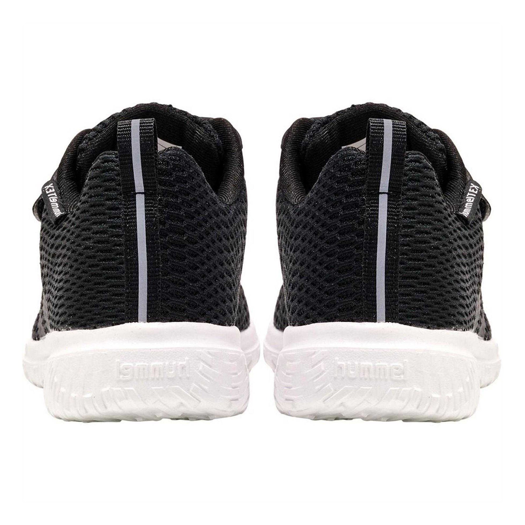 Black-White - Back - Hummel Childrens-Kids Actus Tex Trainers