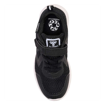 Black-White - Side - Hummel Childrens-Kids Actus Tex Trainers