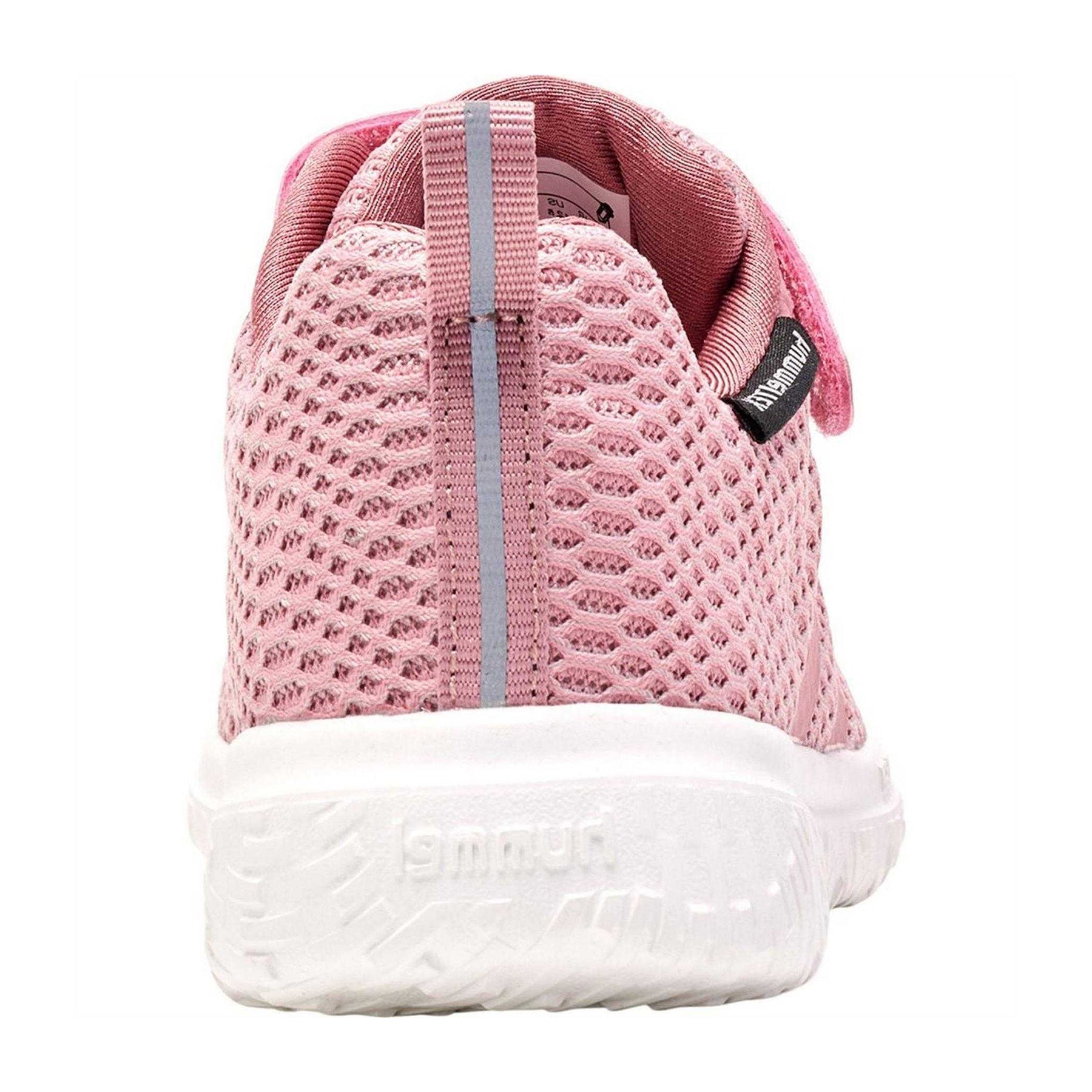 Pink-White - Back - Hummel Childrens-Kids Actus Tex Trainers