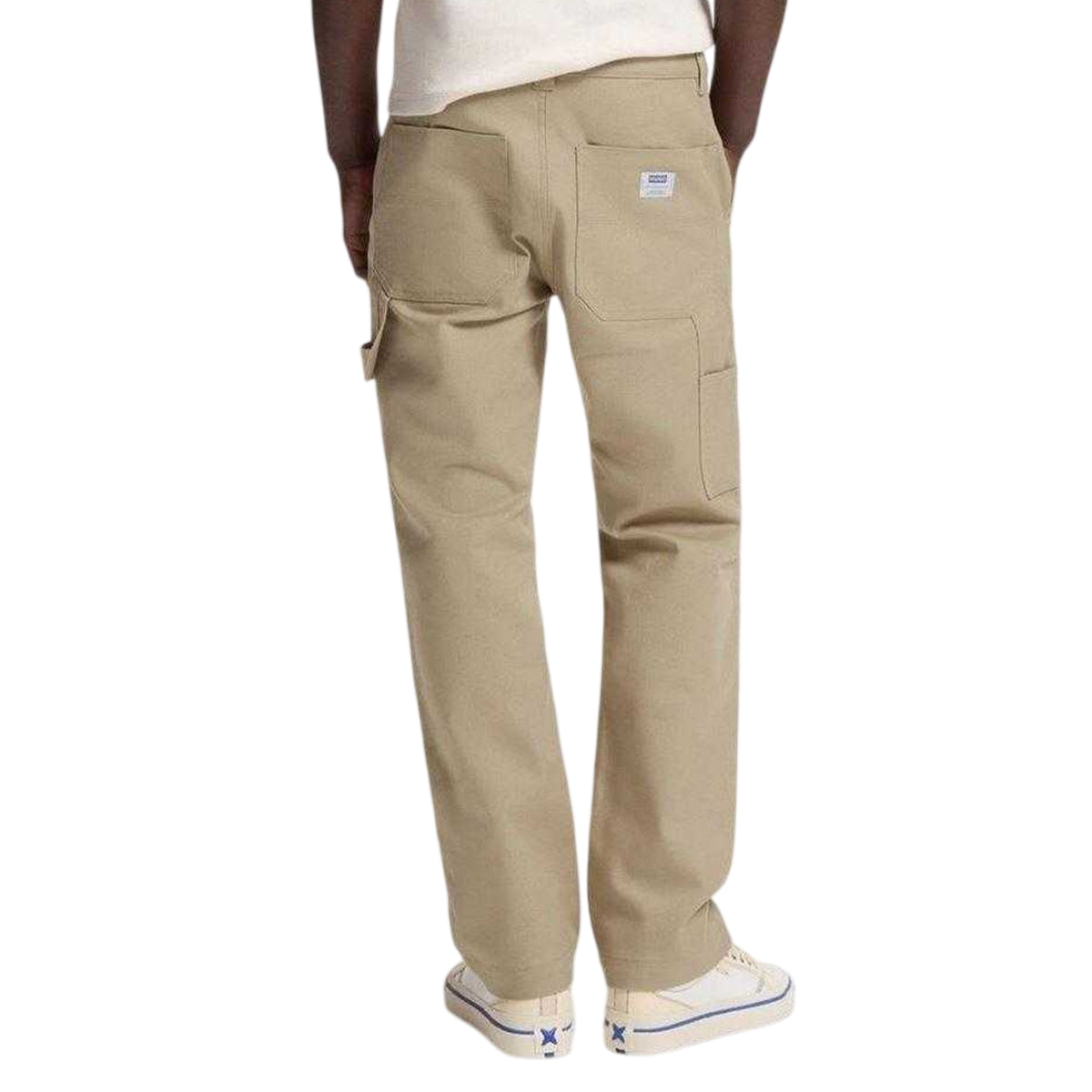 Sand - Back - Hugo Mens Wide Leg Trousers