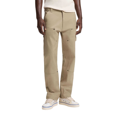 Sand - Side - Hugo Mens Wide Leg Trousers