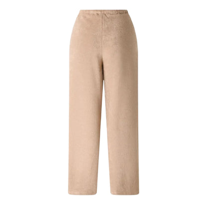 Beige - Back - 4th & Reckless Womens-Ladies Drift Straight Leg Trousers