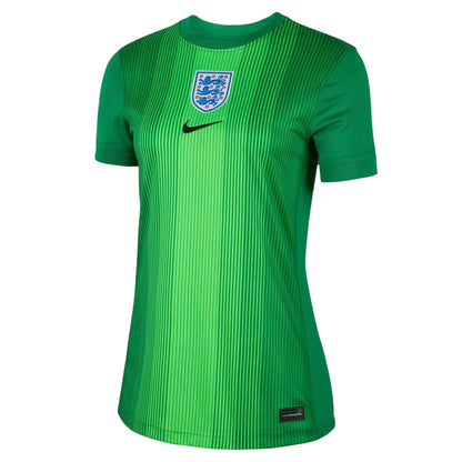 Green-Black - Front - Nike Womens-Ladies 2025 England FA Dri-FIT Goalkeeper Jersey