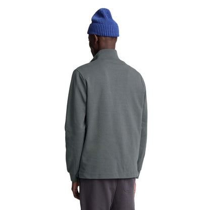 Gunmetal - Back - Lyle & Scott Mens Interlock Quarter Zip Sweatshirt