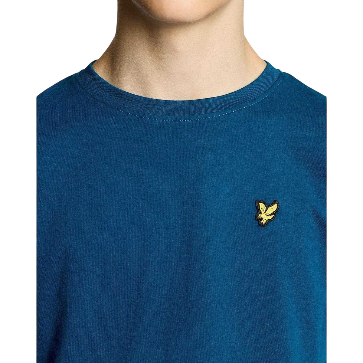 Blue - Side - Lyle & Scott Childrens-Kids Plain Regular T-Shirt