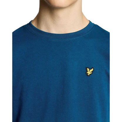 Blue - Side - Lyle & Scott Childrens-Kids Plain Regular T-Shirt