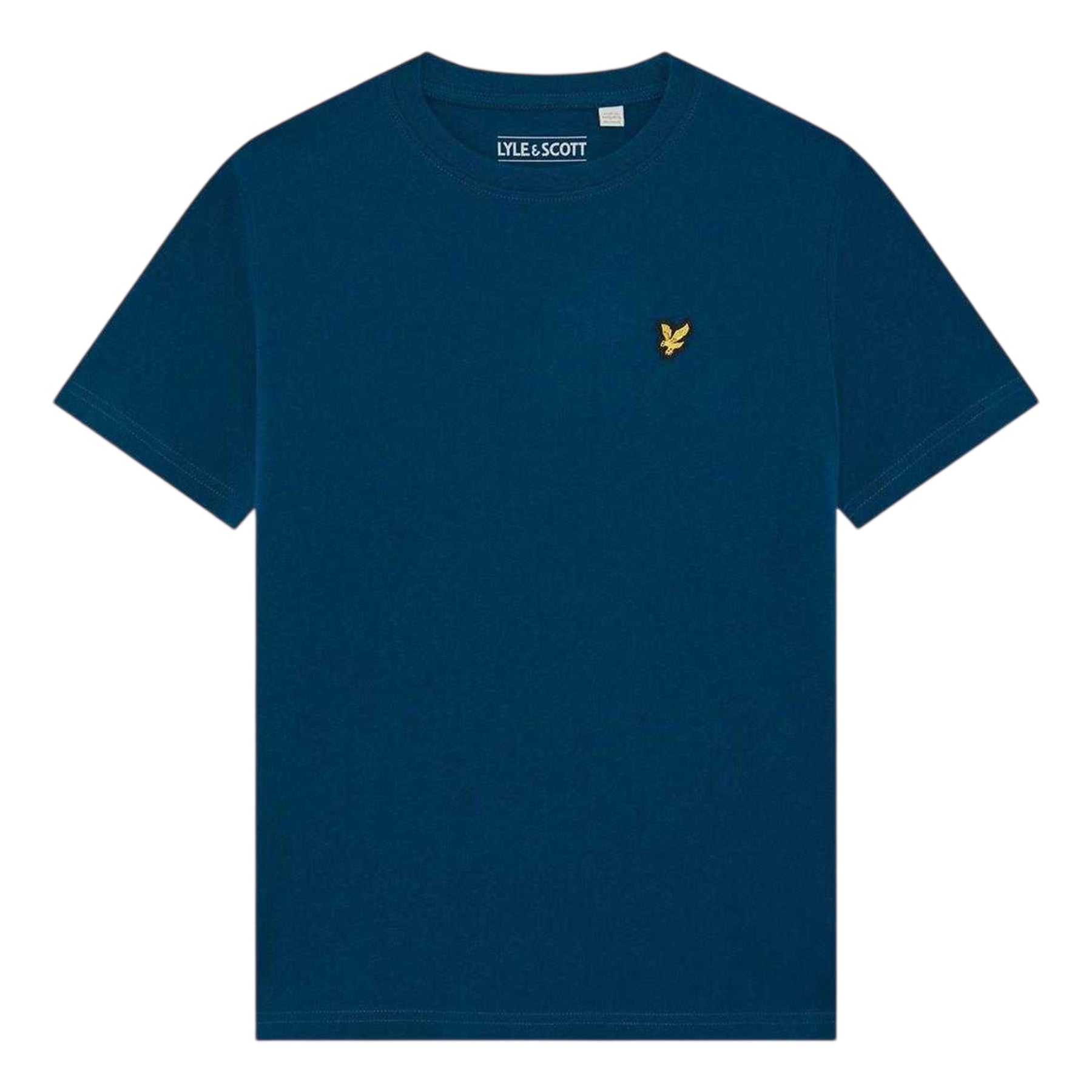 Blue - Front - Lyle & Scott Childrens-Kids Plain Regular T-Shirt