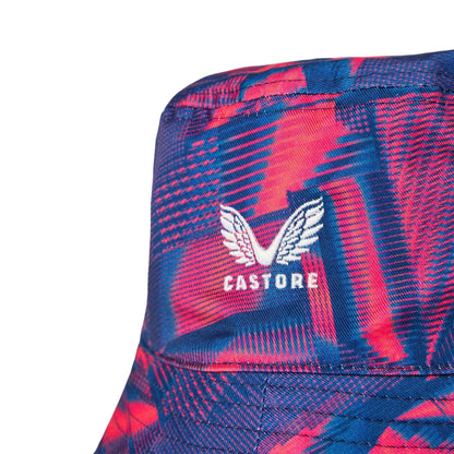 Rhodondendron-Diva Pink - Side - Castore 2026 England Rugby Reversible Bucket Hat