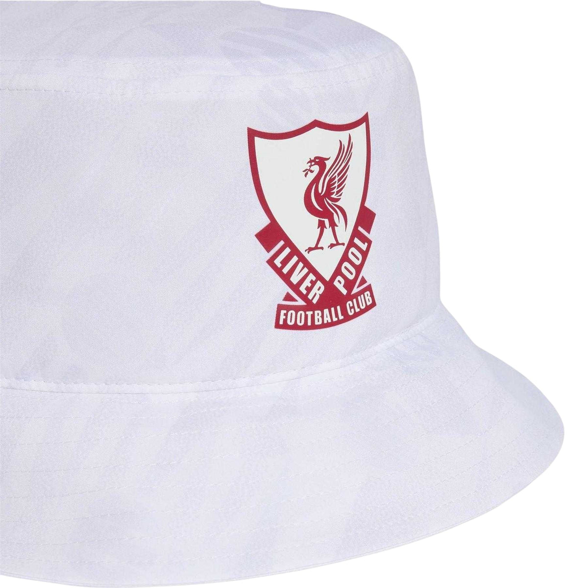White-Red - Side - Adidas Mens Liverpool FC Bucket Hat