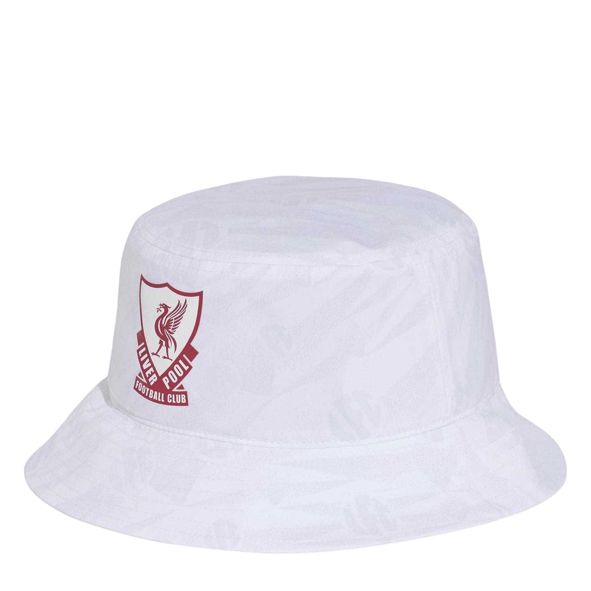 White-Red - Front - Adidas Mens Liverpool FC Bucket Hat