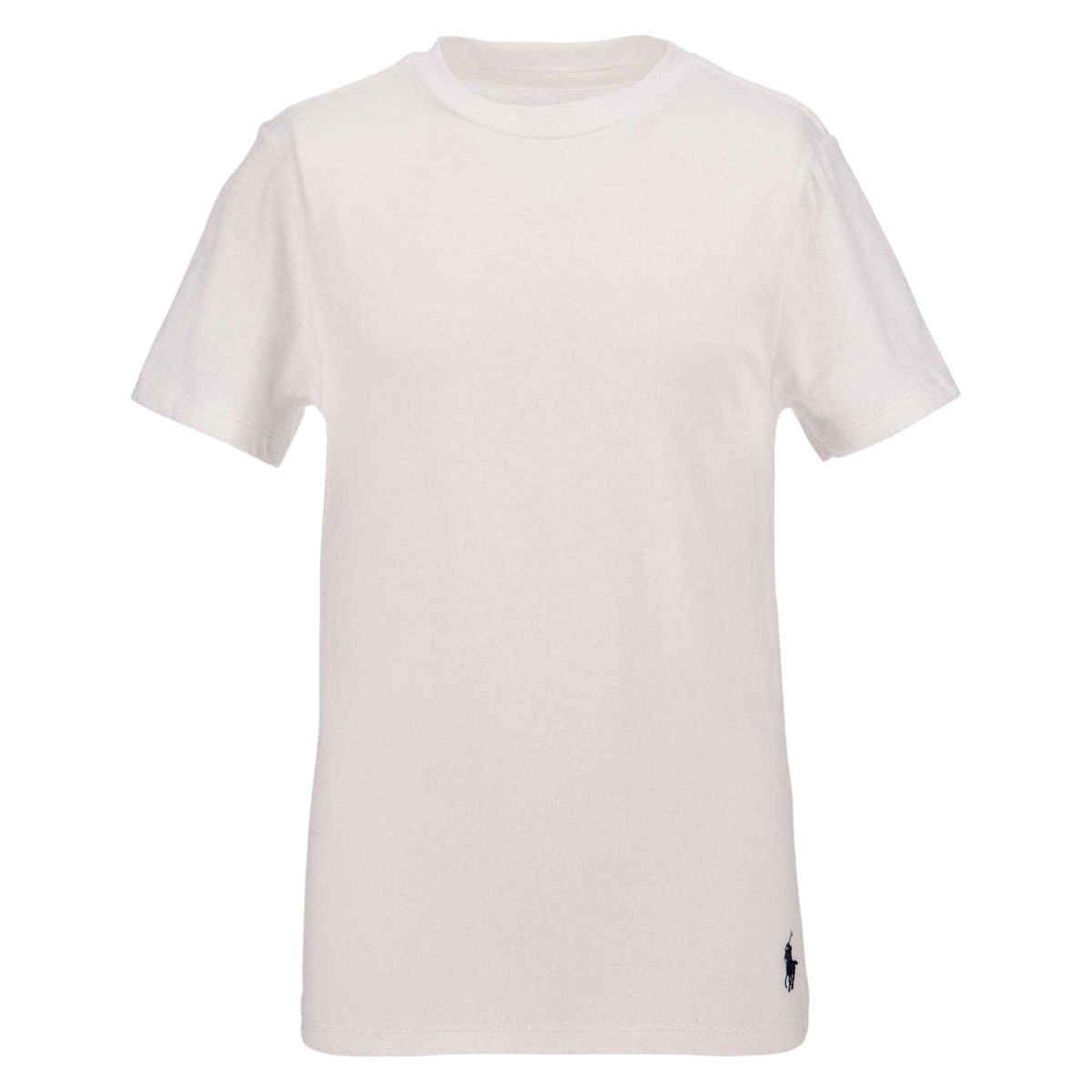 White - Front - Ralph Lauren Childrens-Kids Cotton Jersey T-Shirt (Pack of 2)