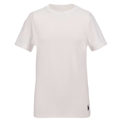 White - Front - Ralph Lauren Childrens-Kids Cotton Jersey T-Shirt (Pack of 2)