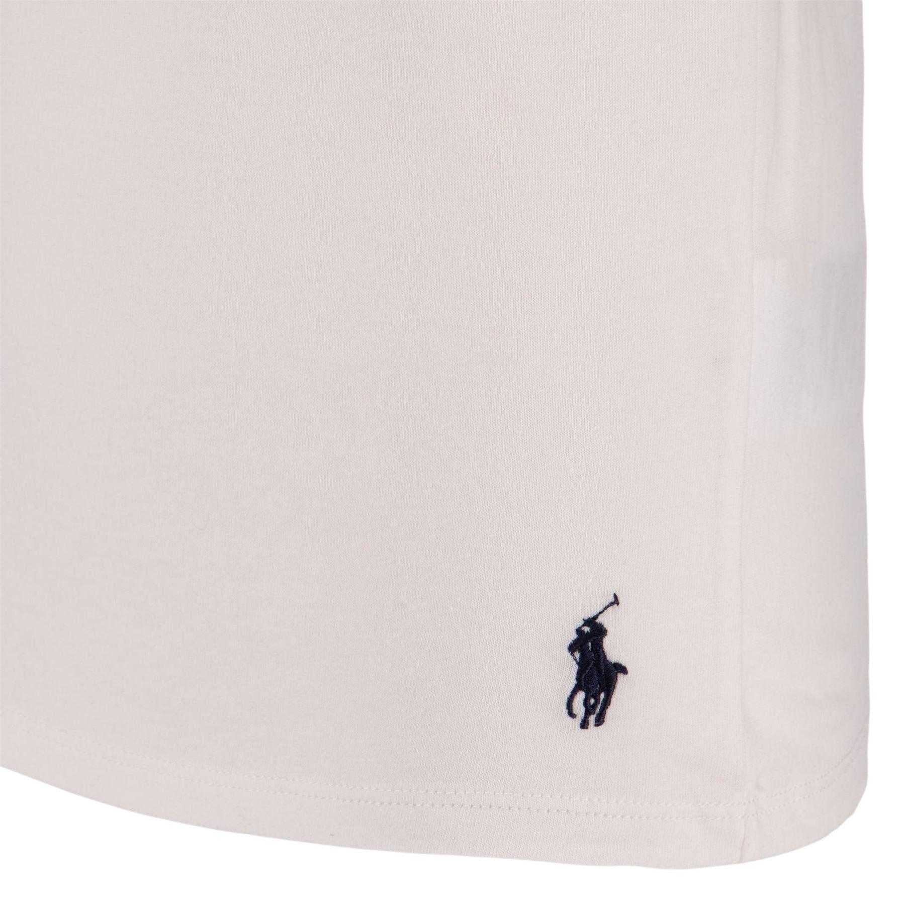 White - Side - Ralph Lauren Childrens-Kids Cotton Jersey T-Shirt (Pack of 2)
