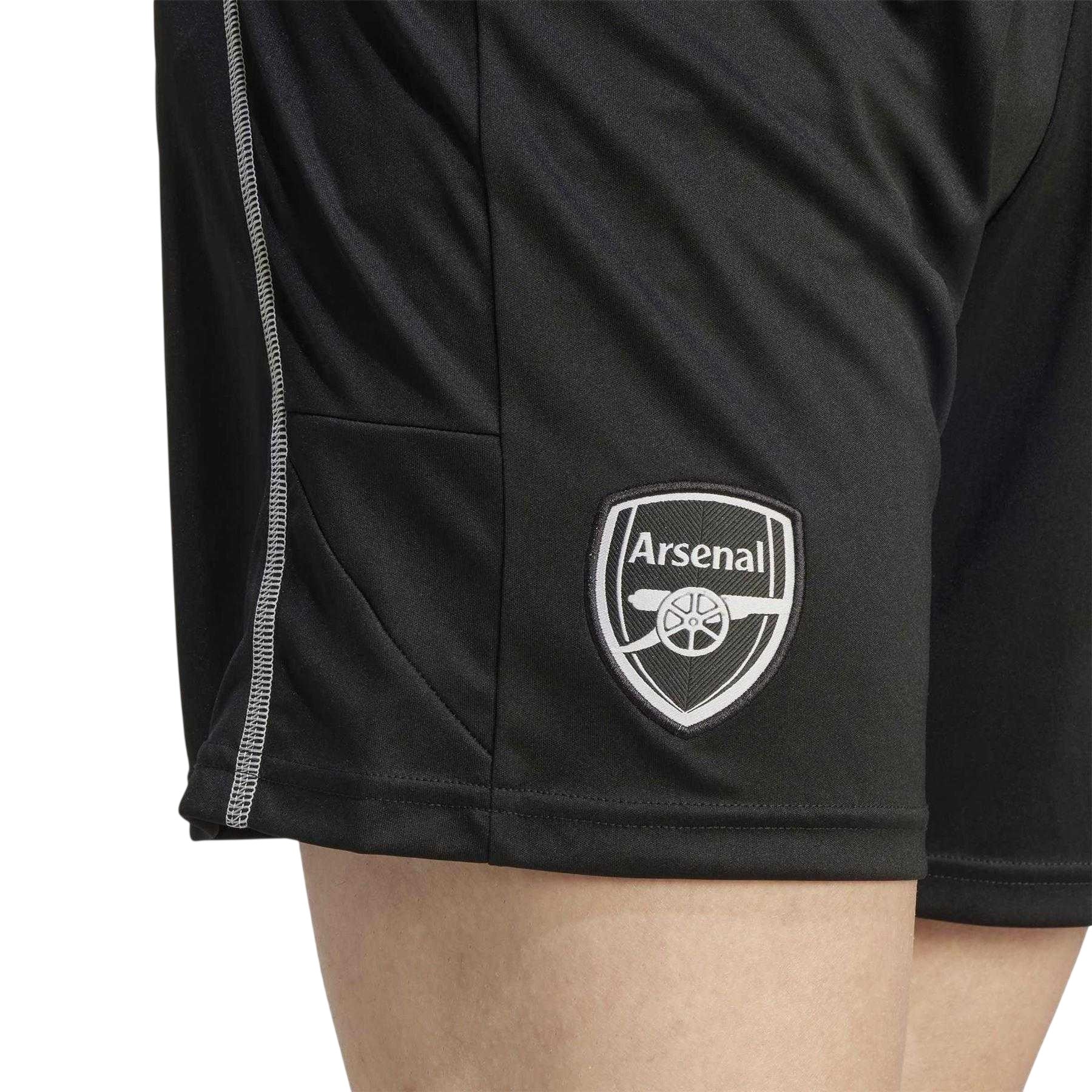 Black - Side - Adidas Unisex Adult 2023-24 Arsenal FC Goalkeeper Shorts