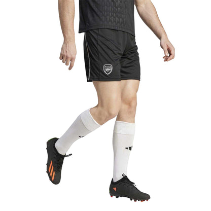 Black - Pack Shot - Adidas Unisex Adult 2023-24 Arsenal FC Goalkeeper Shorts