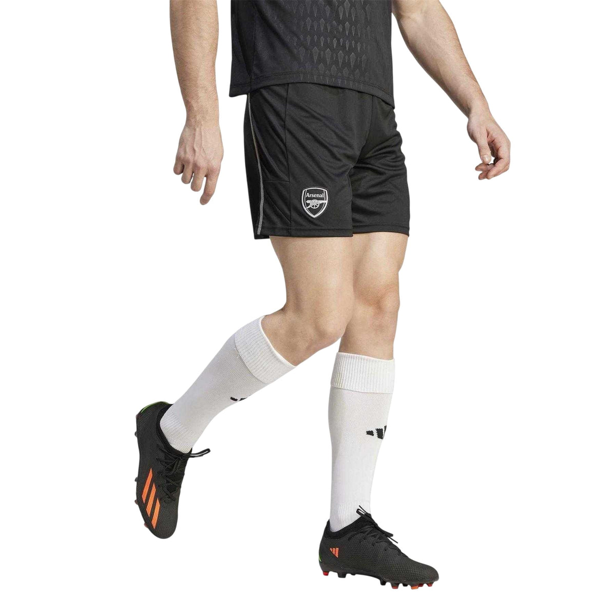 Black - Pack Shot - Adidas Unisex Adult 2023-24 Arsenal FC Goalkeeper Shorts