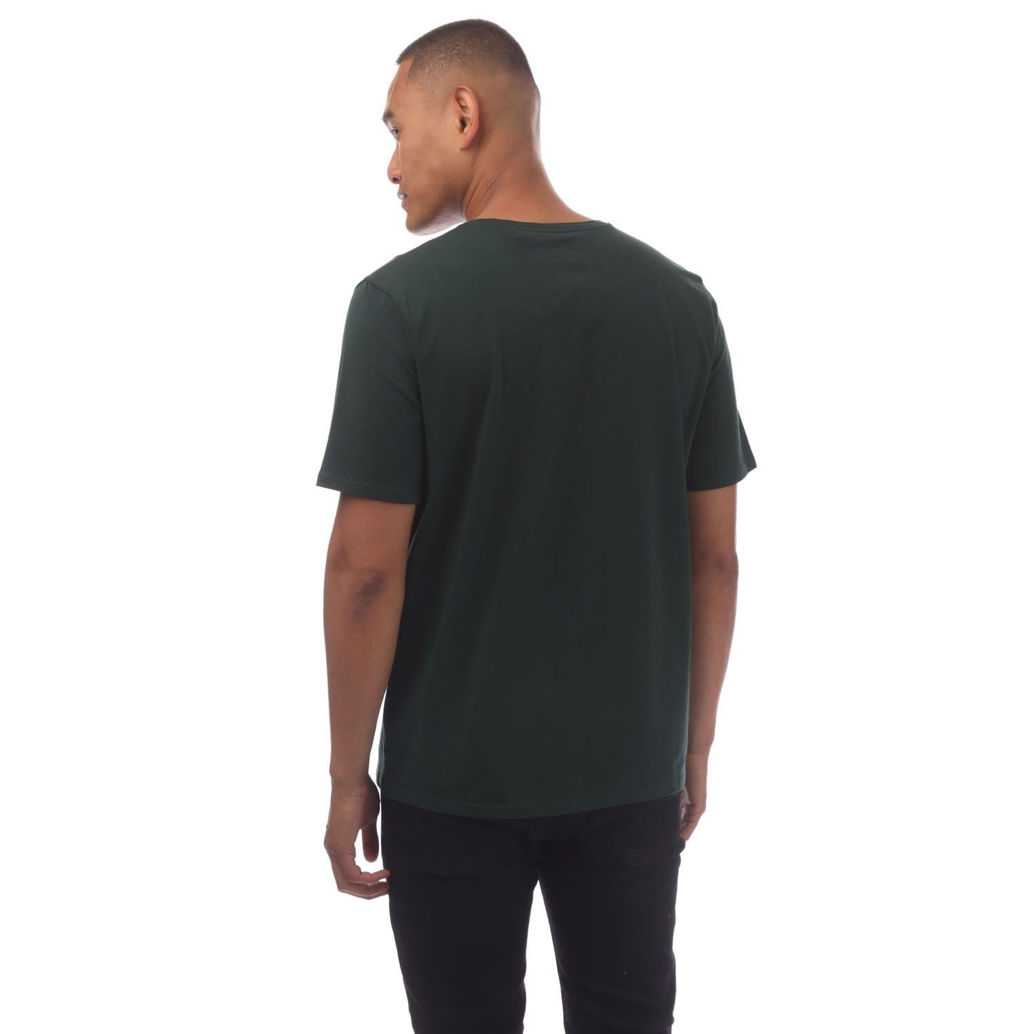 Green - Back - Hugo Boss Mens Logo T-Shirt