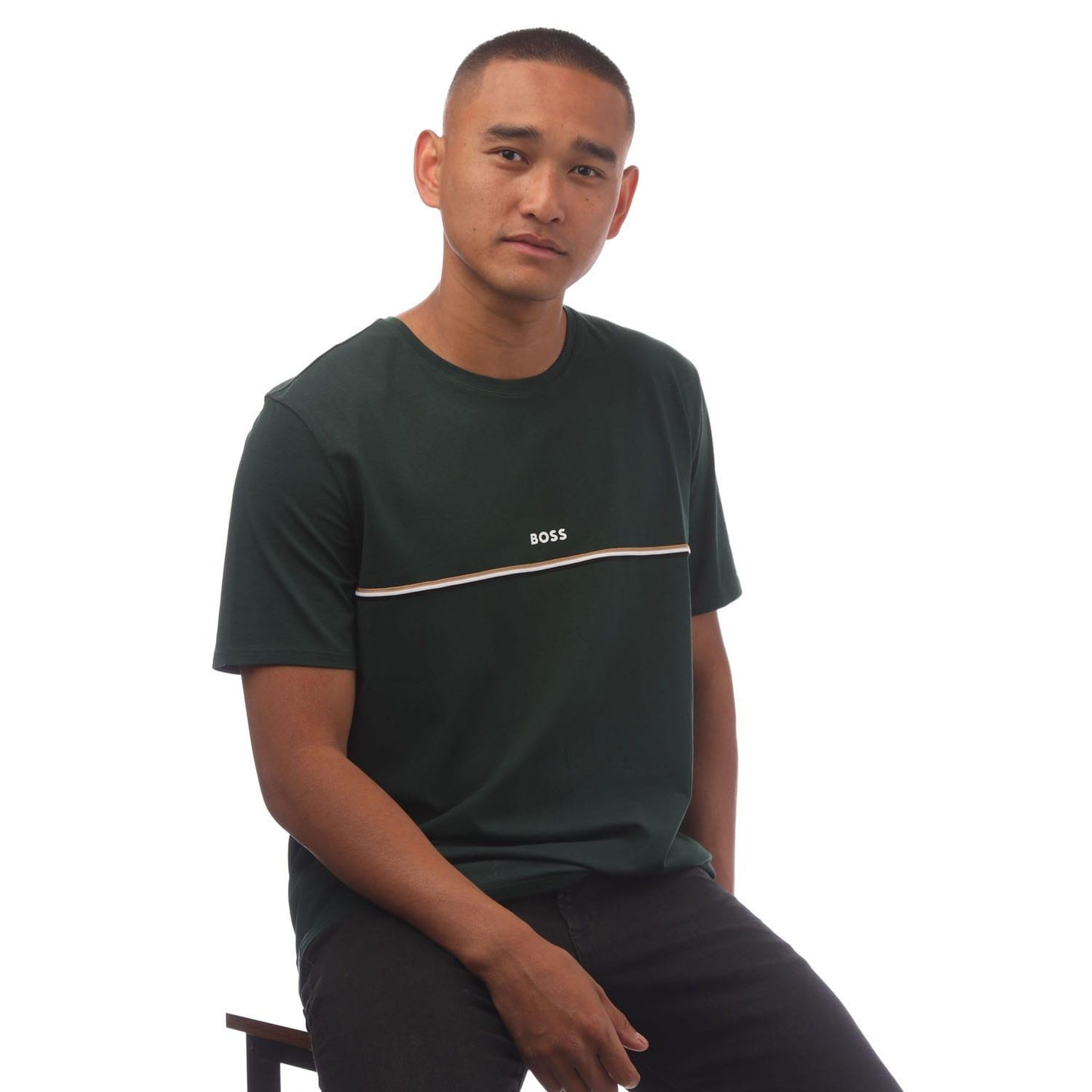 Green - Lifestyle - Hugo Boss Mens Logo T-Shirt