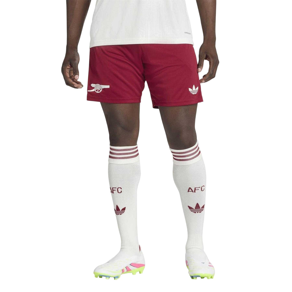 Red - Pack Shot - Adidas Mens Arsenal FC Football Shorts