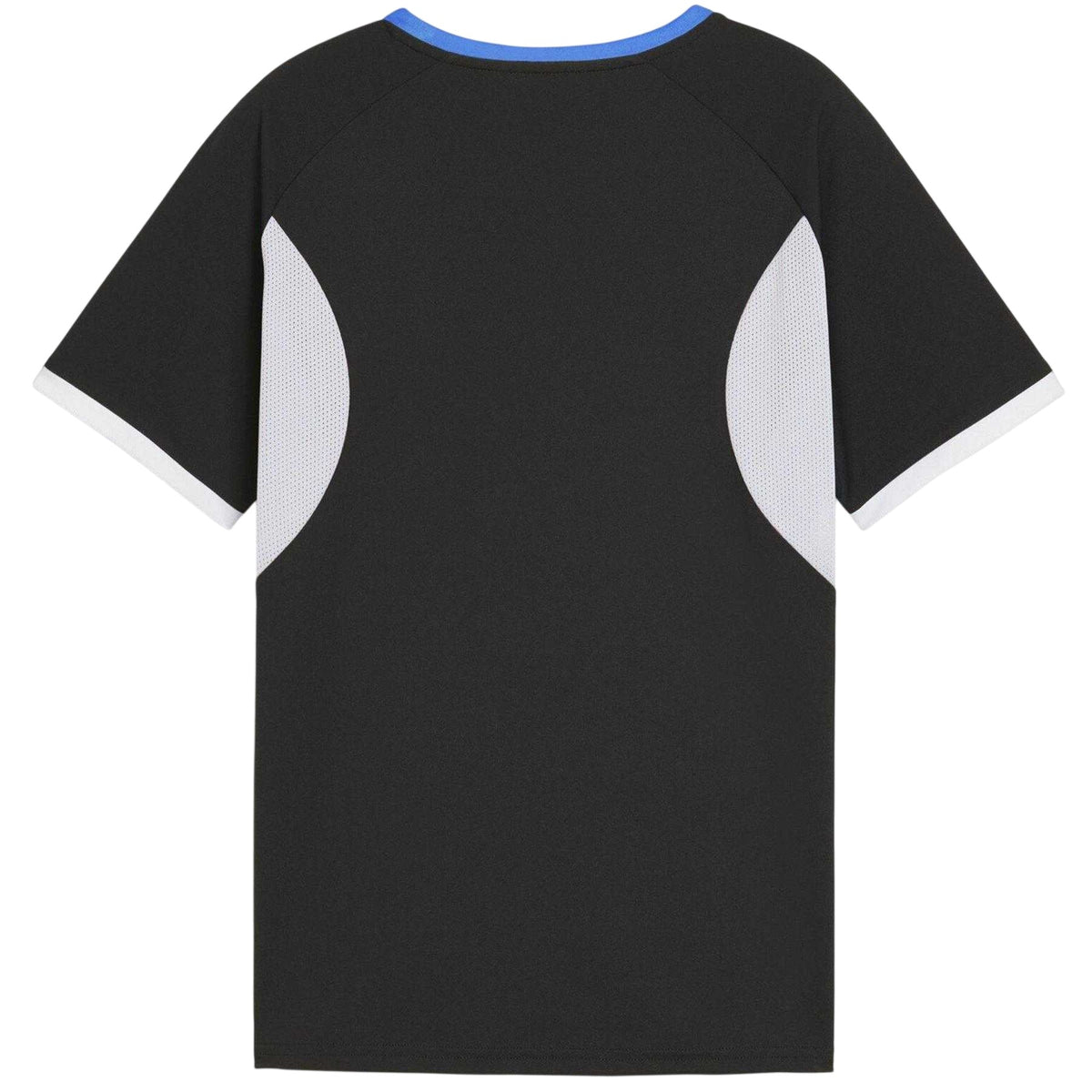 Black-White-Ultramarine Blue - Side - Puma Childrens-Kids Individualliga Football T-Shirt