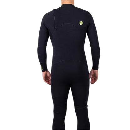Black - Back - Obrien Mens Logo Neoprene Full Wetsuit