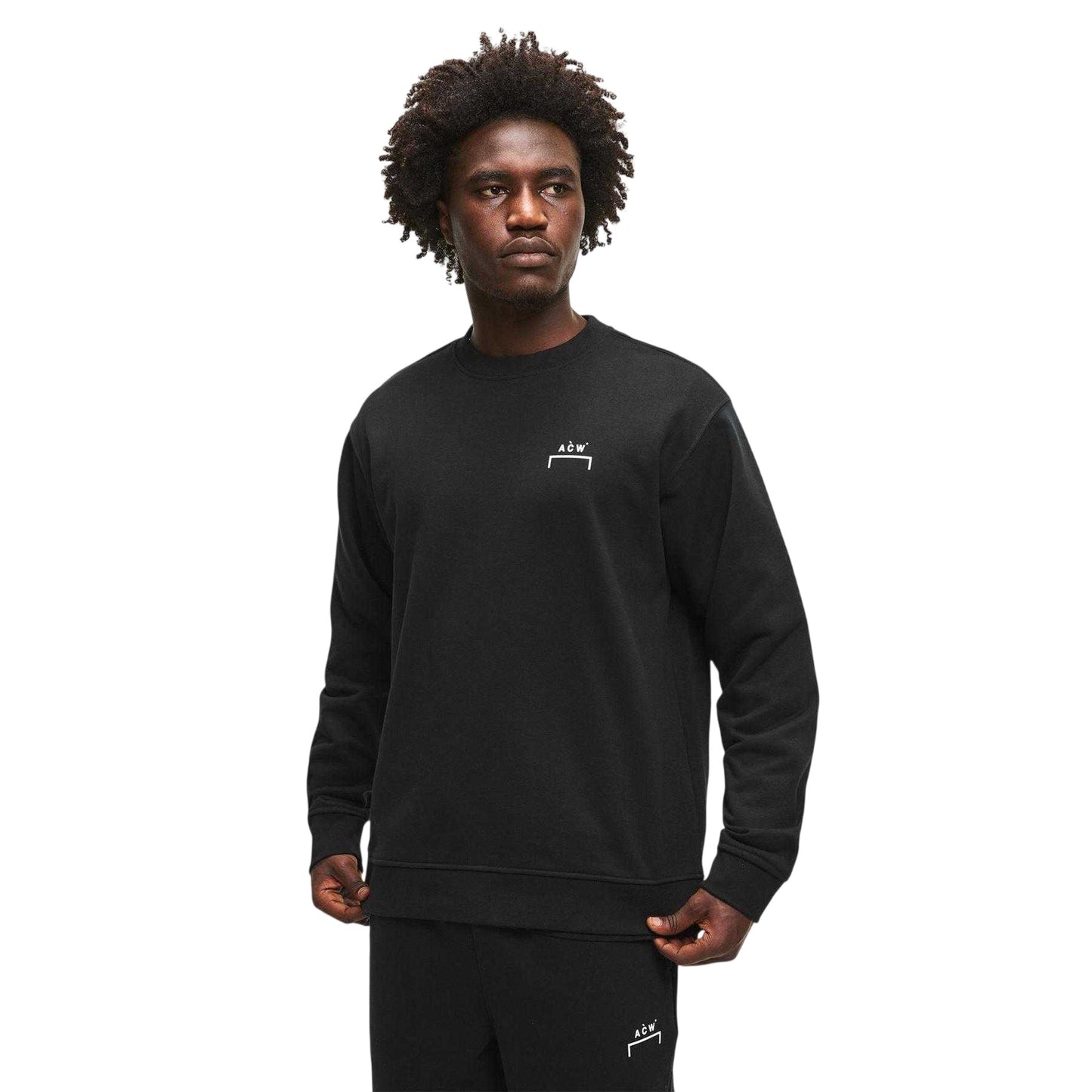 Black - Lifestyle - A-COLD-WALL Mens Burham Crew Neck Sweatshirt