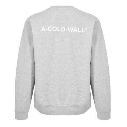 Grey - Back - A-COLD-WALL Mens Burham Crew Neck Sweatshirt
