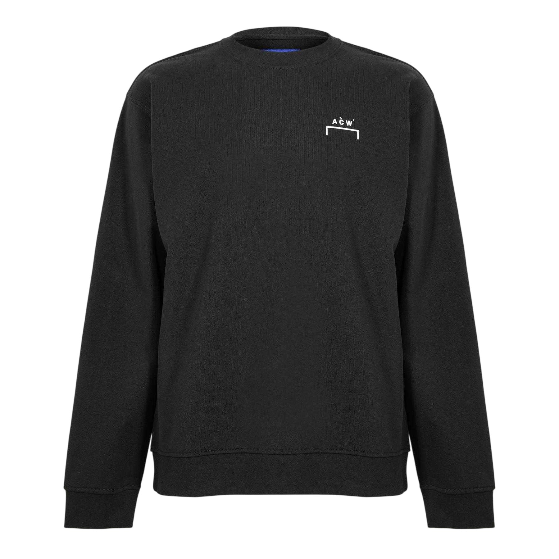 Black - Front - A-COLD-WALL Mens Burham Crew Neck Sweatshirt