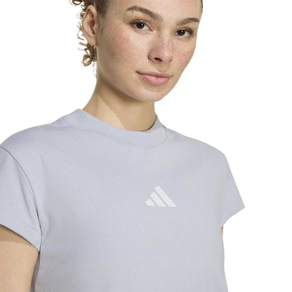 Silver - Side - Adidas Womens-Ladies Z.N.E. T-Shirt