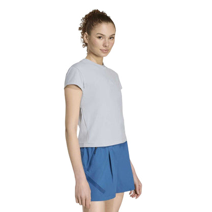 Silver - Pack Shot - Adidas Womens-Ladies Z.N.E. T-Shirt